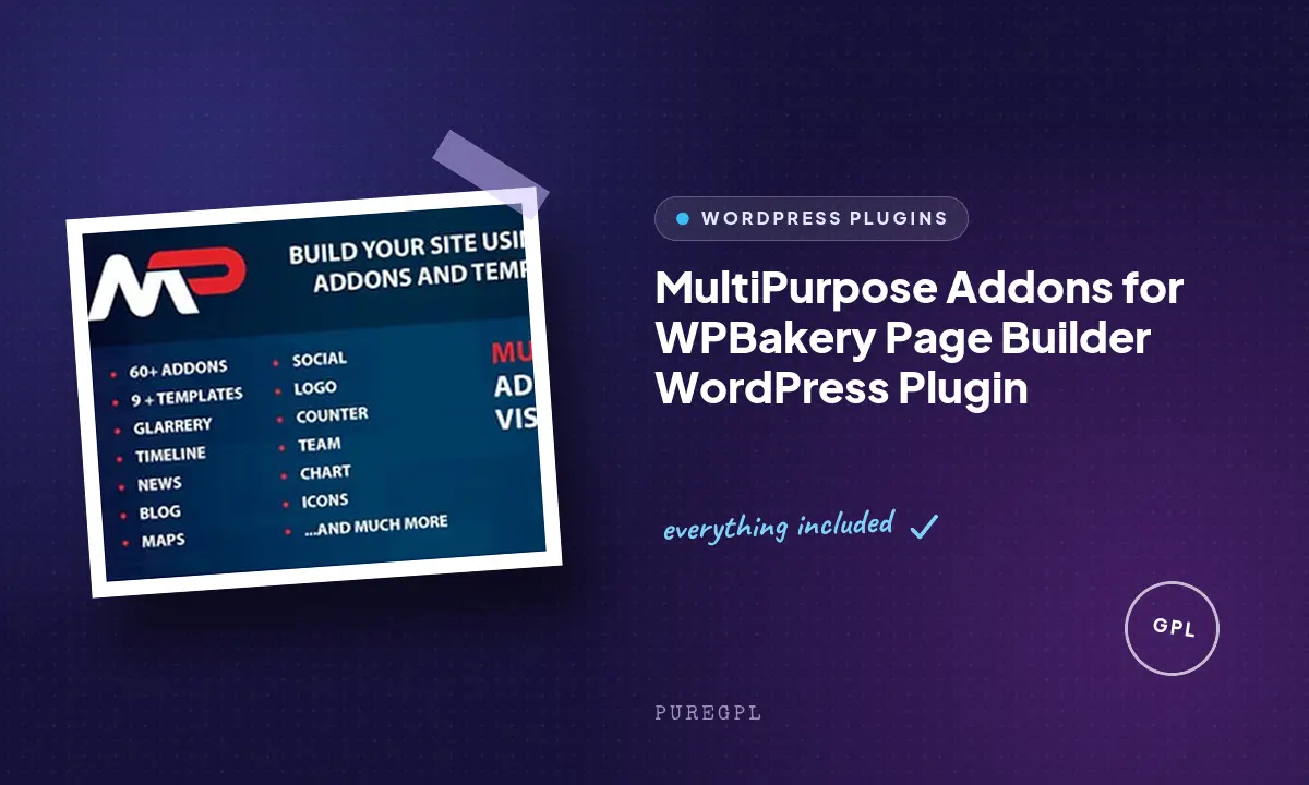 MultiPurpose Addons for WPBakery Page Builder WordPress Plugin