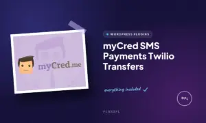 mycred sms payments twilio transfers