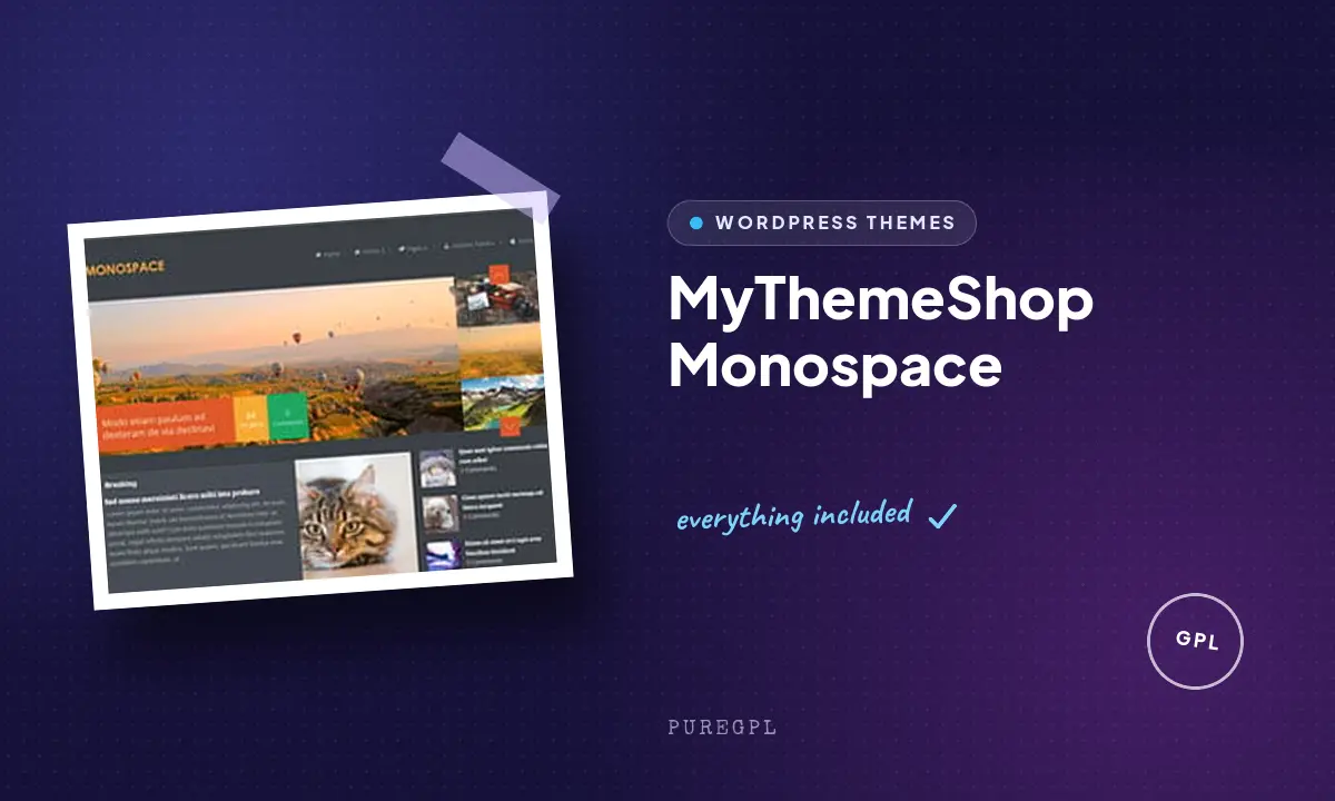 Mythemeshop | Monospace