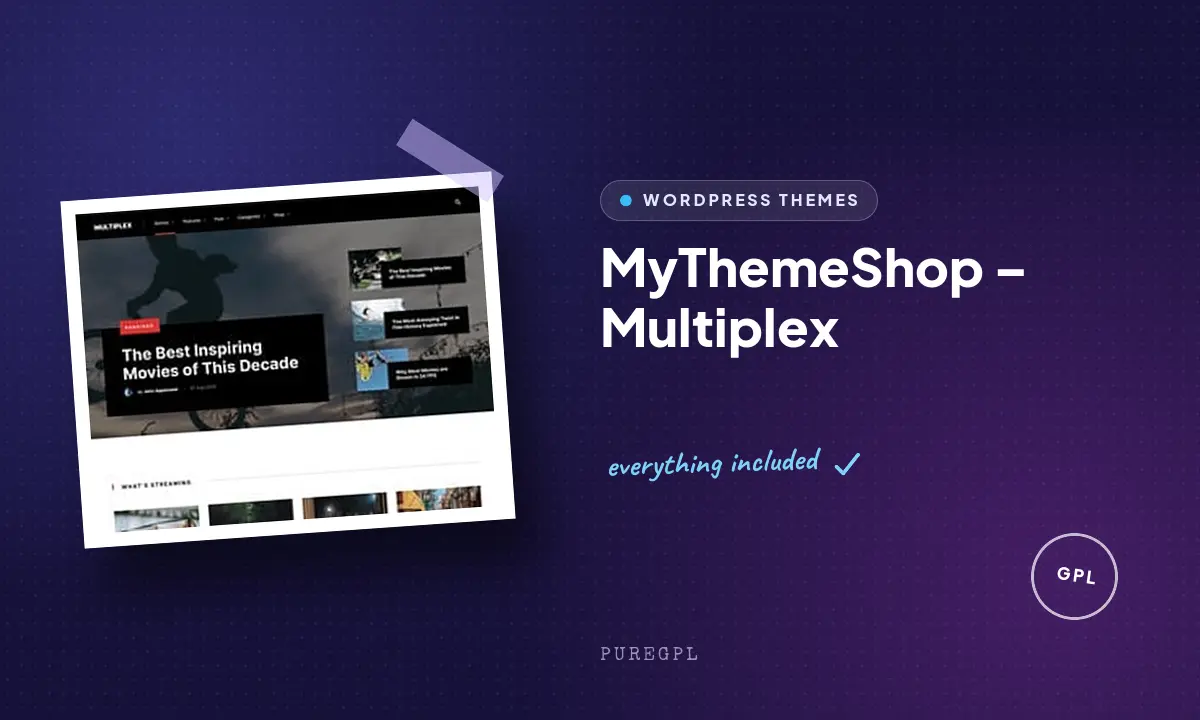 Mythemeshop | Multiplex