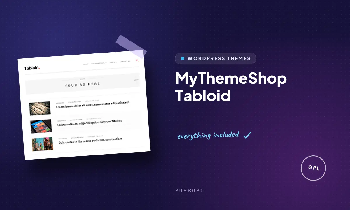Mythemeshop | Tabloid