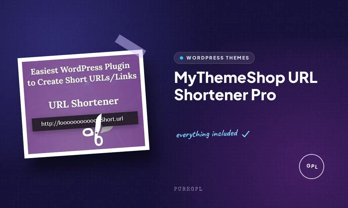 MyThemeShop URL Shortener Pro