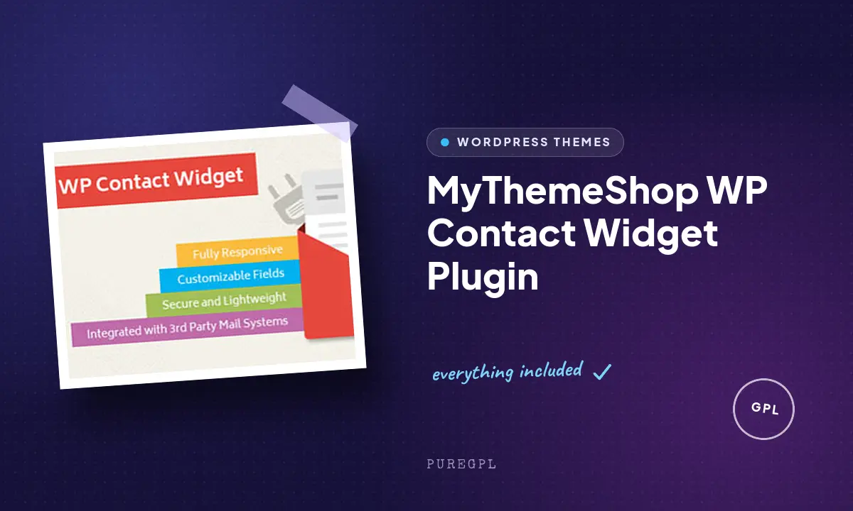MyThemeShop WP Contact Widget