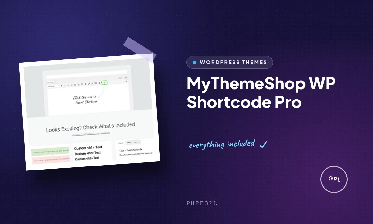 MyThemeShop WP Shortcode Pro