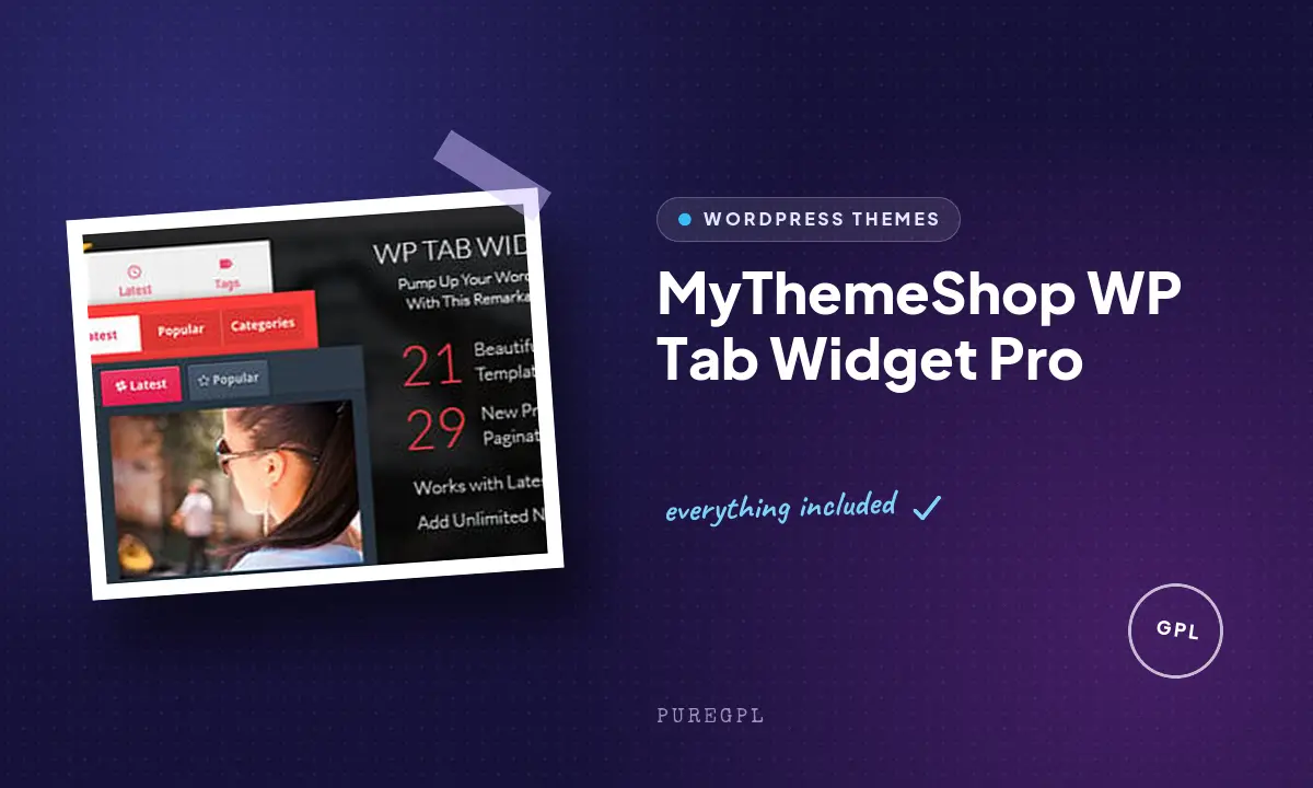 MyThemeShop WP Tab Widget Pro