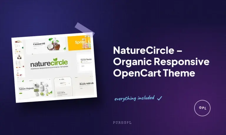 naturecircle organic responsive opencart theme