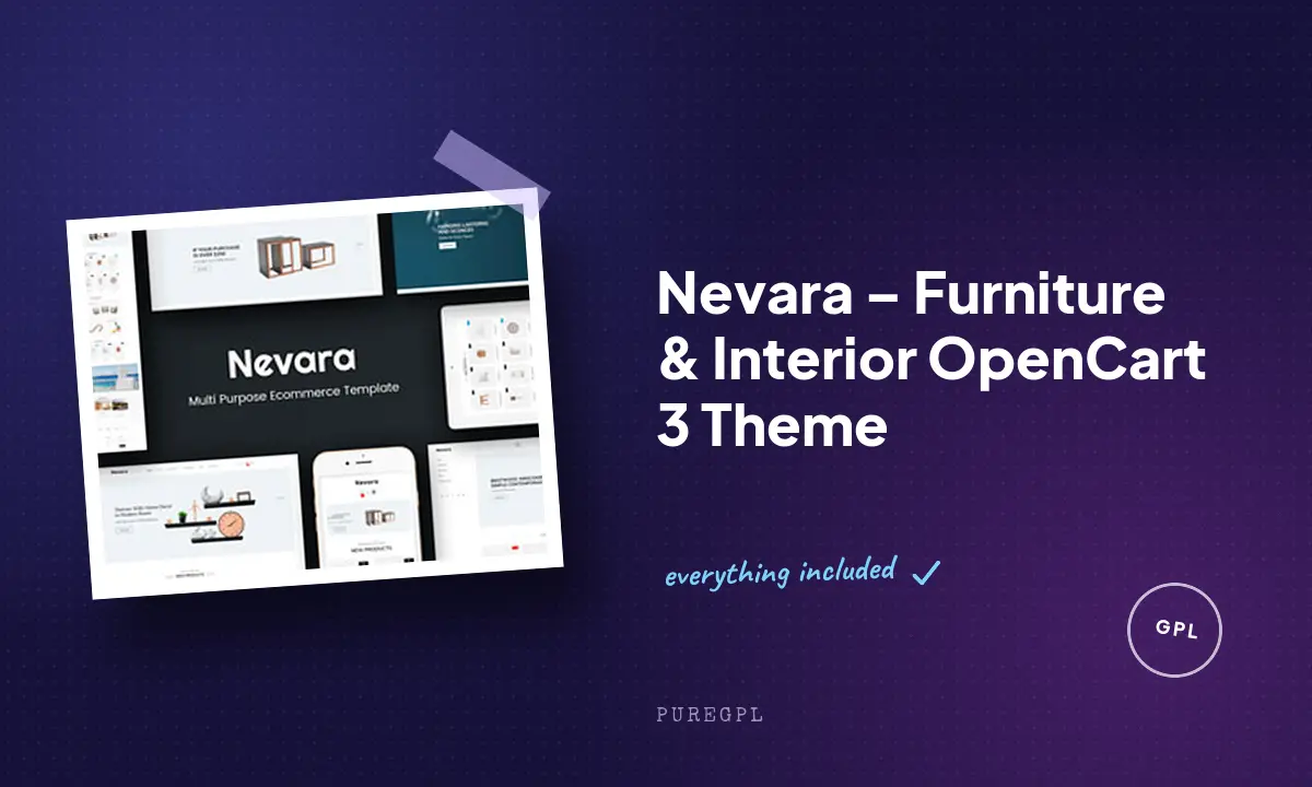 Nevara – Furniture & Interior OpenCart 3 Theme