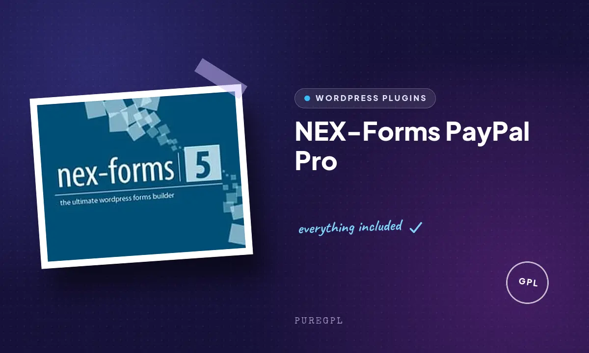 Codecanyon | NEX-Forms PayPal Pro