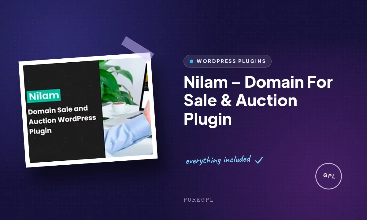 Nilam – Domain For Sale & Auction Plugin