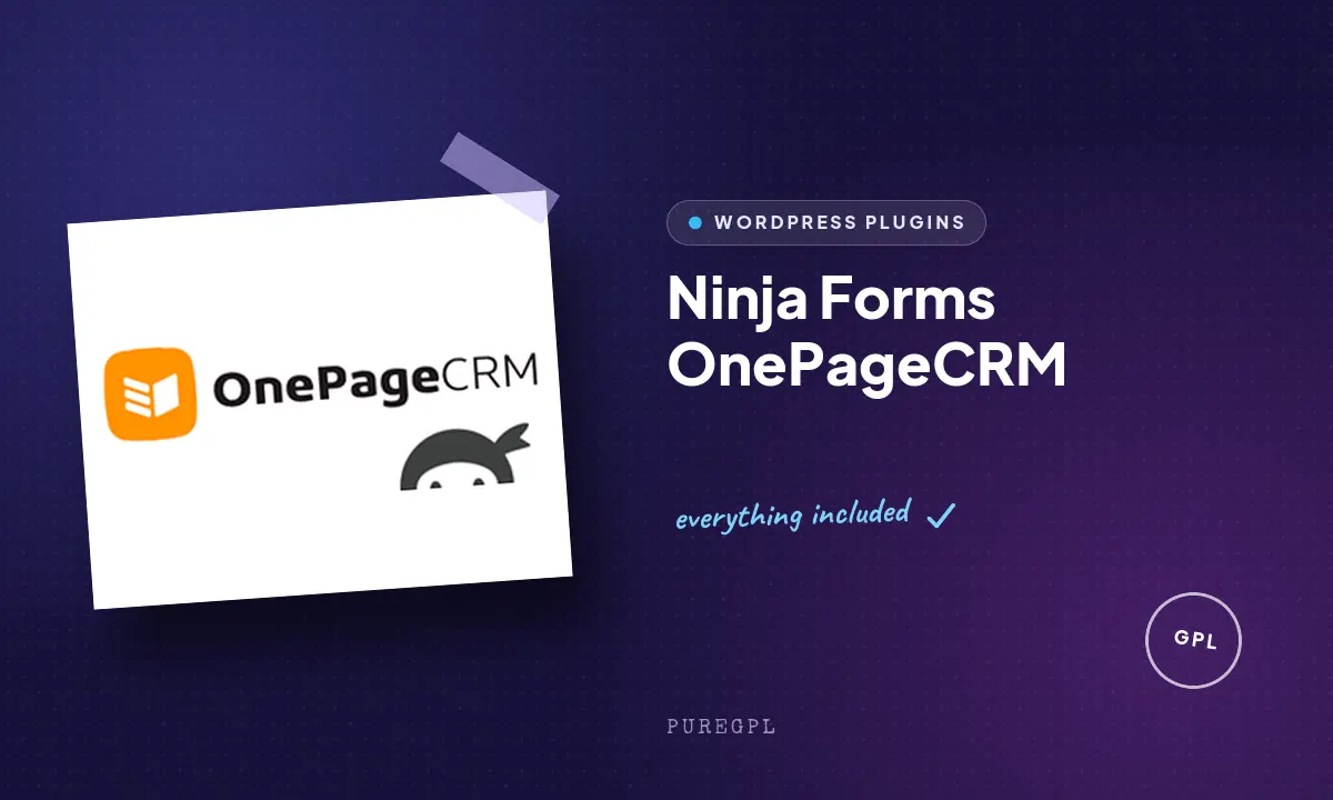 Ninja forms | OnePageCRM