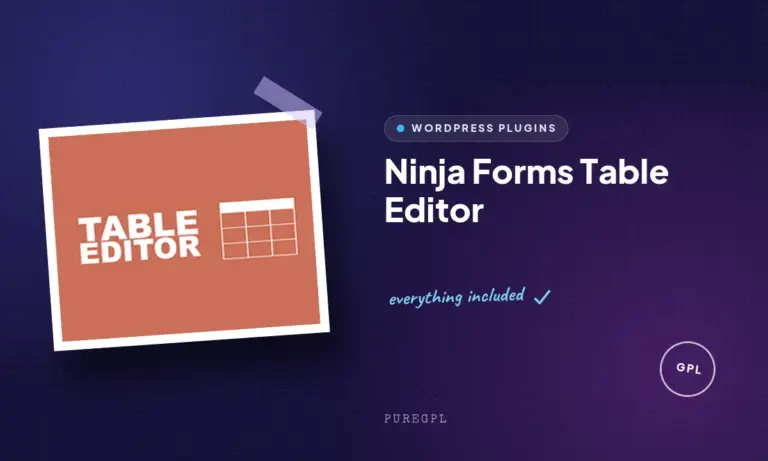 ninja forms table editor