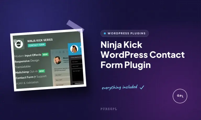 ninja kick wordpress contact form plugin