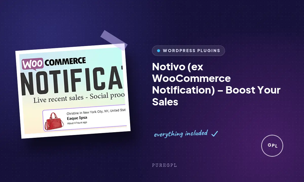 WooCommerce Notification | Boost Your Sales – Live Feed Sales – Recent Sales Popup – Upsells
