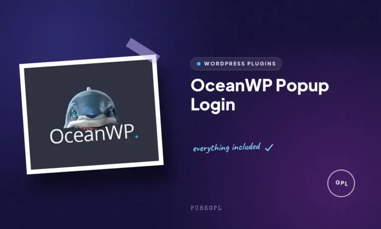 oceanwp popup login