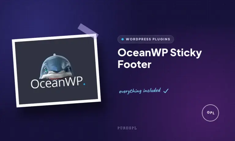 oceanwp sticky footer