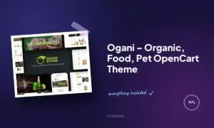 ogani organic food pet opencart theme
