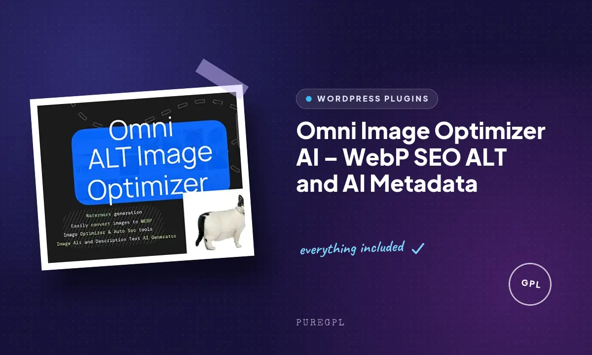 Omni Image Optimizer AI – WebP SEO ALT and AI Metadata
