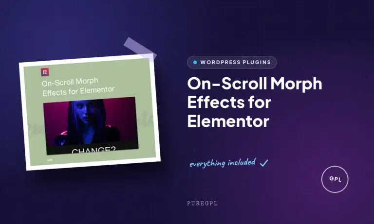 on scroll morph effects for elementor