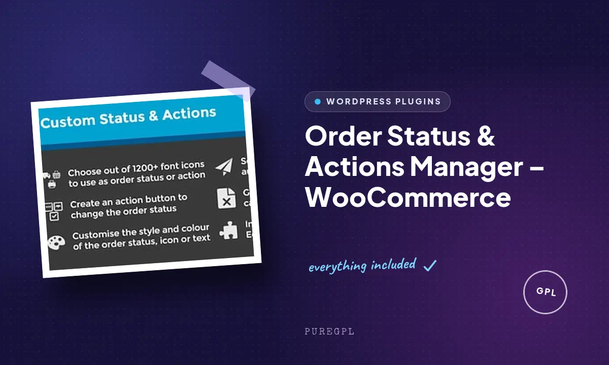 WooCommerce Order Status & Actions Manager