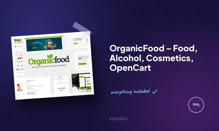 organicfood food alcohol cosmetics opencart