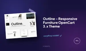 outline responsive furniture opencart 3 x theme