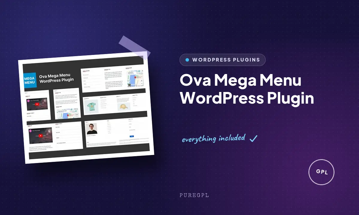 Ova Mega Menu WordPress Plugin