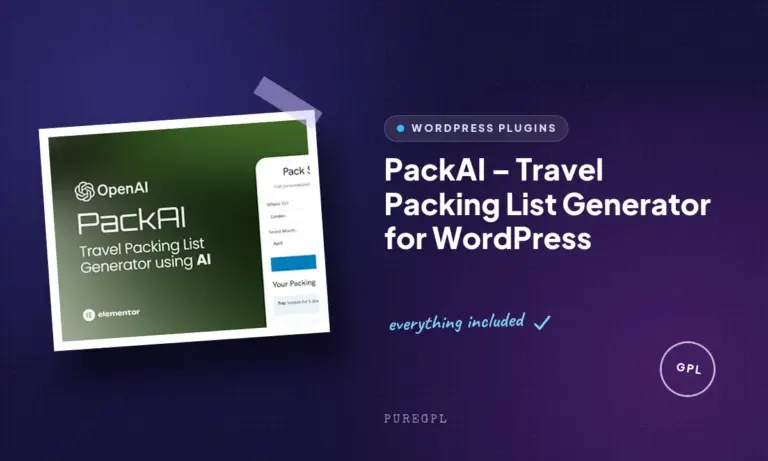 packai travel packing list generator for wordpress