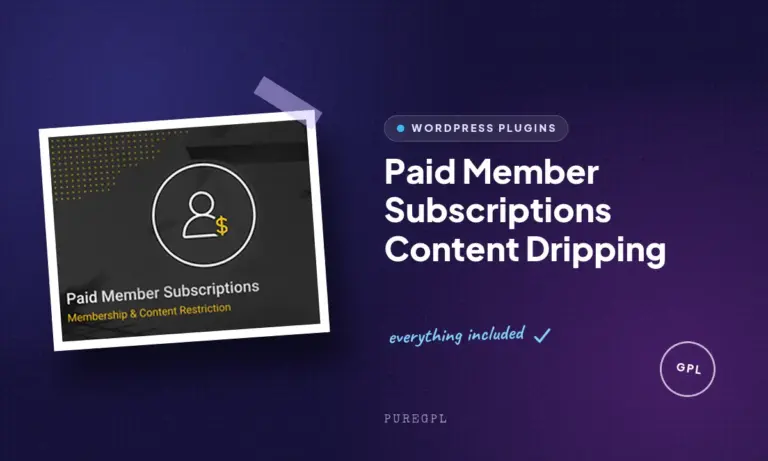 paid member subscriptions content dripping