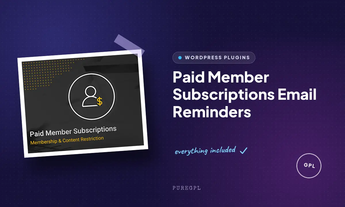 Paid member subscriptions | Email Reminders