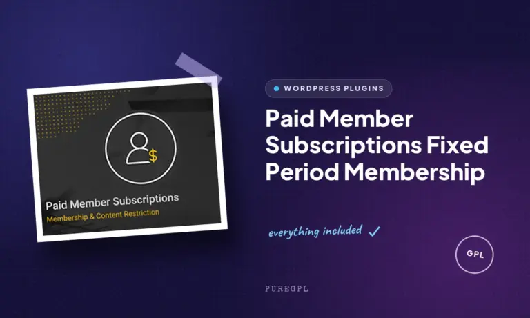 paid member subscriptions fixed period membership