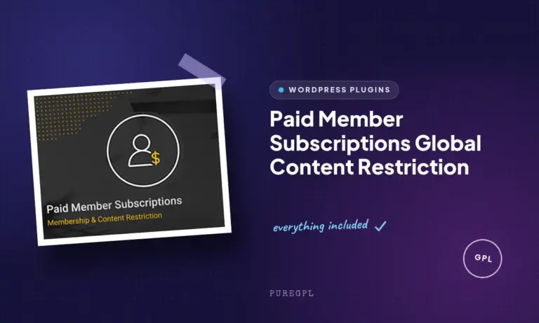 paid member subscriptions global content restriction
