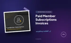 paid member subscriptions invoices
