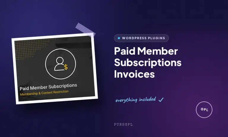 paid member subscriptions invoices