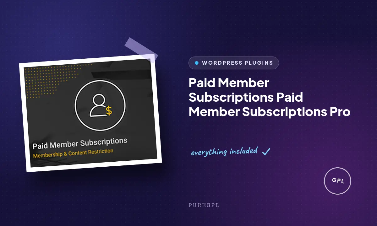 Paid Member Subscriptions Pro