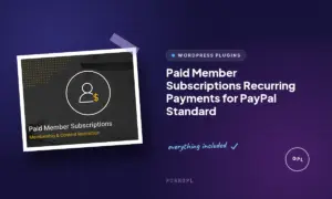 paid member subscriptions recurring payments for paypal standard