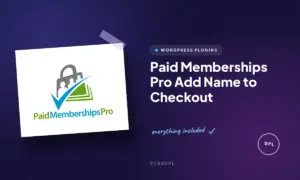 paid memberships pro add name to checkout