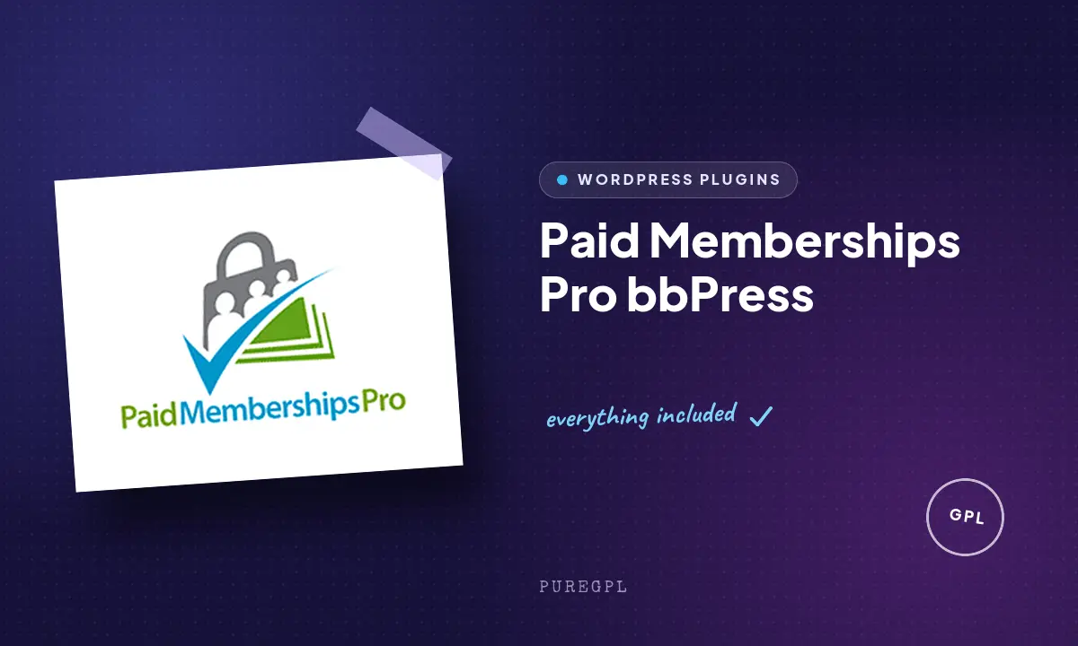 Paid memberships pro | bbPress