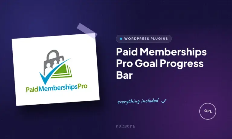 paid memberships pro goal progress bar