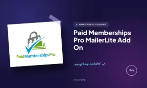 paid memberships pro mailerlite add on