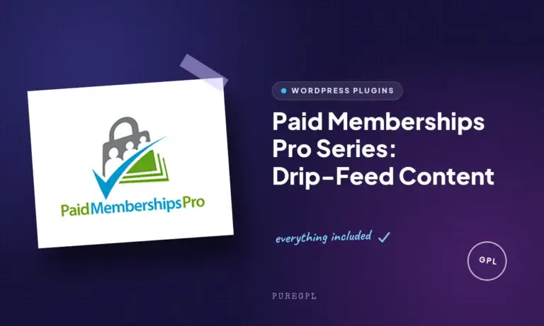 paid memberships pro series drip feed content