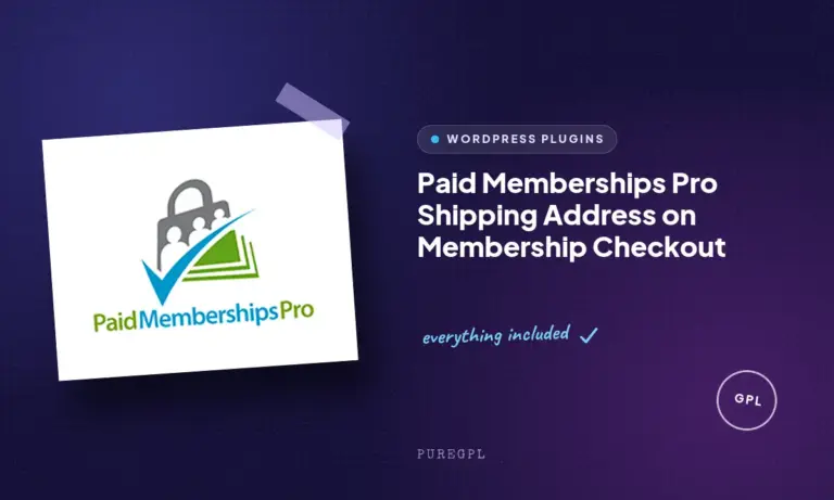paid memberships pro shipping address on membership checkout