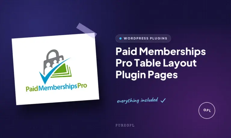 paid memberships pro table layout plugin pages