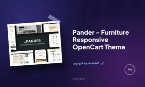 pander furniture responsive opencart theme