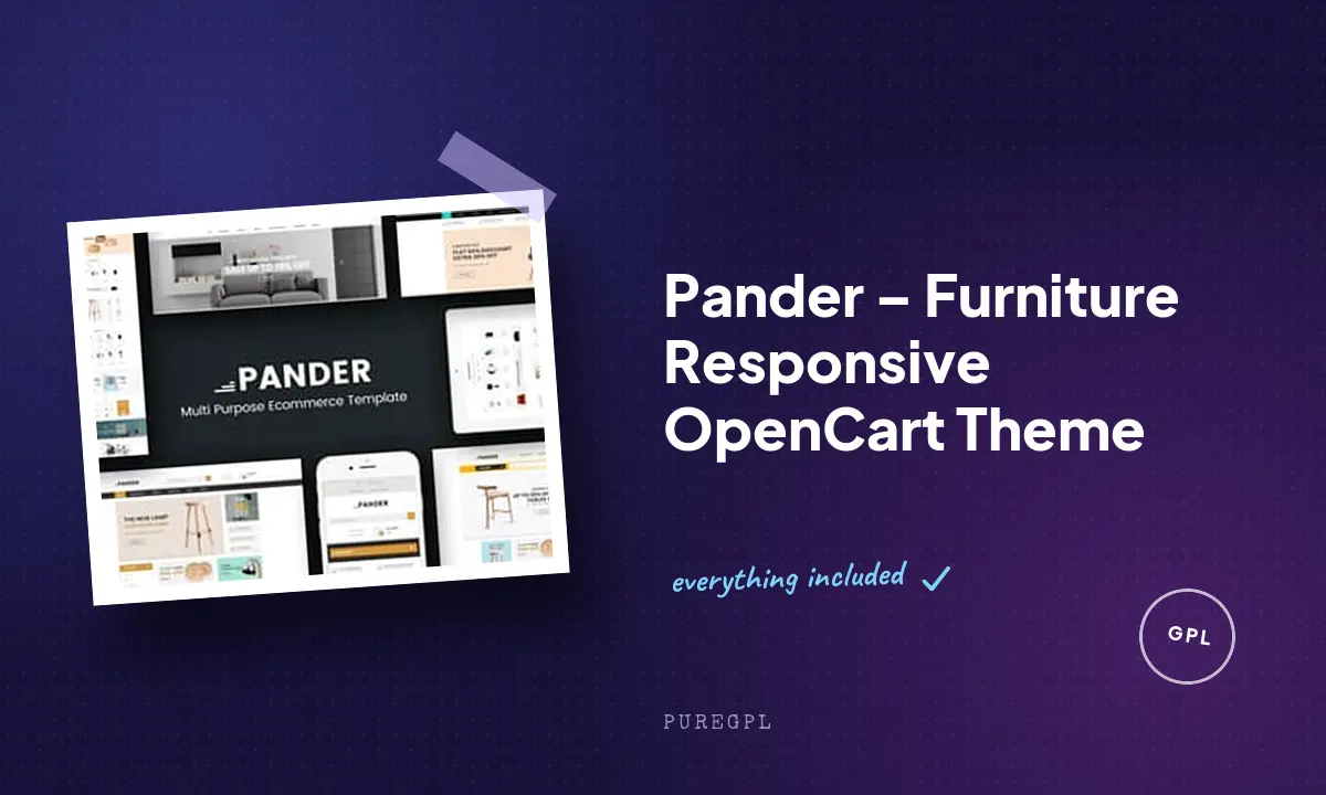 Pander – Furniture Responsive OpenCart Theme