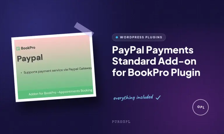 paypal payments standard add on for bookpro plugin