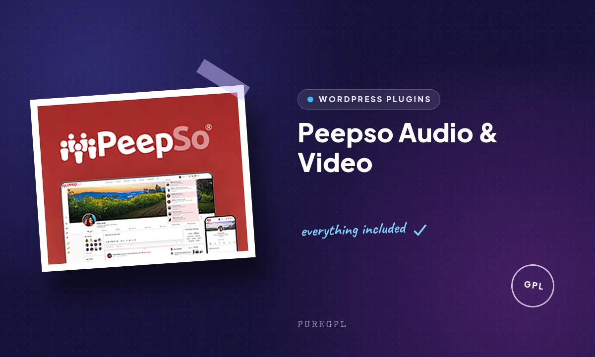 Peepso | Audio & Video
