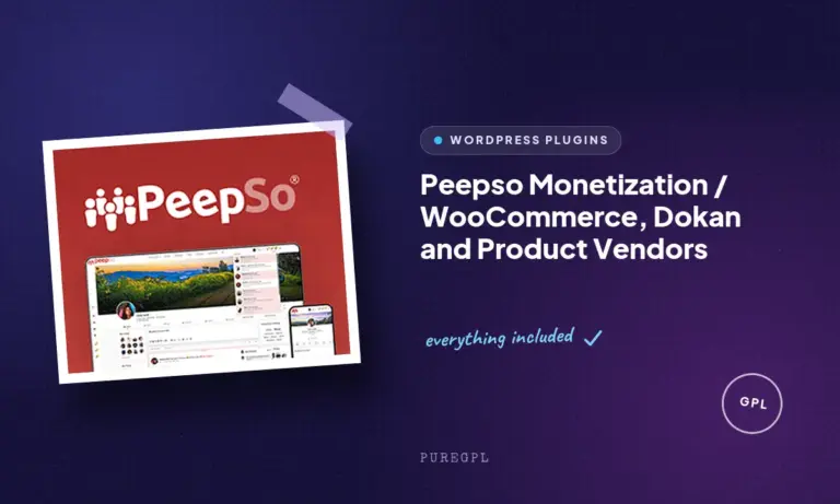 peepso monetization woocommerce dokan and product vendors