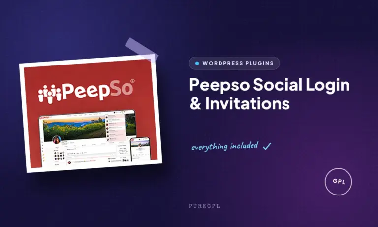 peepso social login invitations