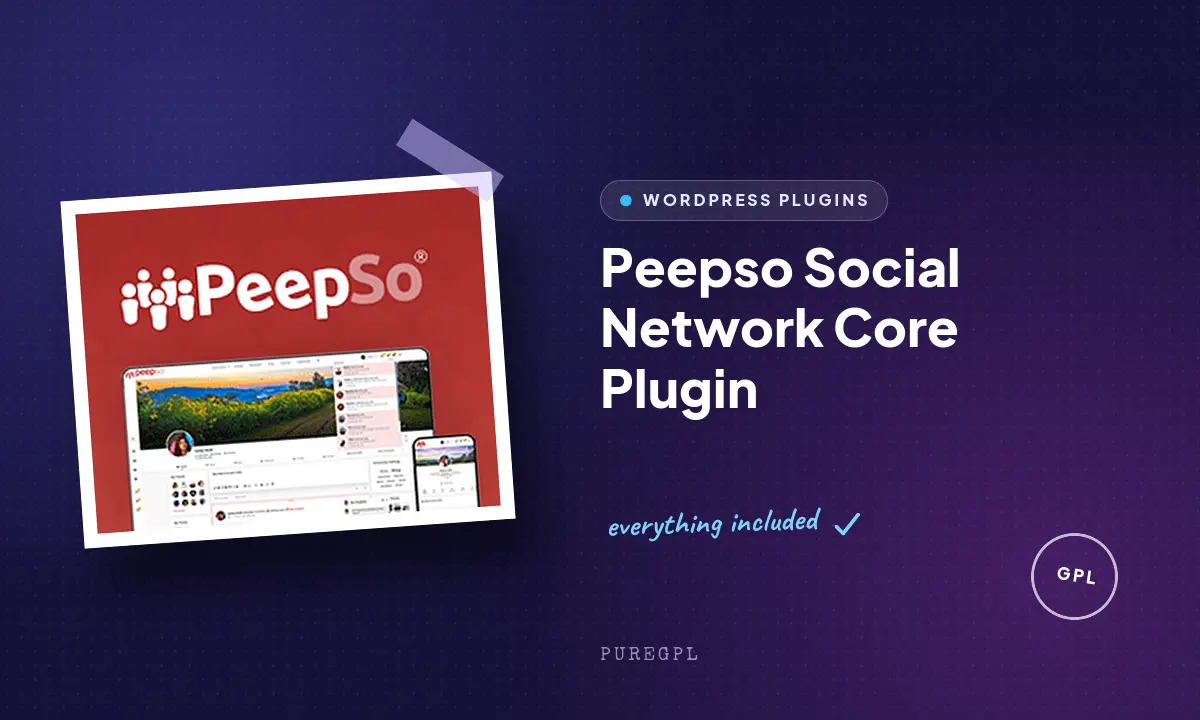 Peepso Social Network Core Plugin
