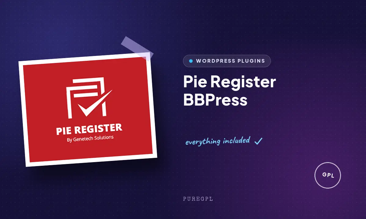 Pie register | BBPress